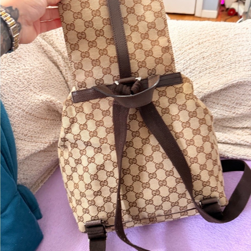 Gucci Brown and Beige GG Canvas back pack 24 hours OPEN TO OFFERS - Picture 4 of 8